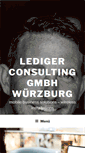 Mobile Screenshot of lediger-consulting.de